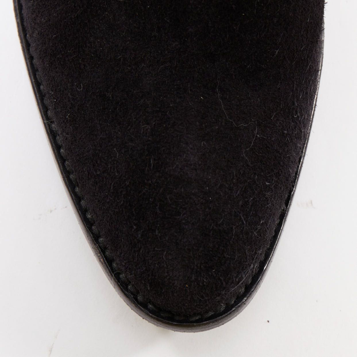 Saint Laurent Paris SAINT LAURENT Curtis 80 black suede fringe cuban heel western boots EU39.5 Size US 9.5 / IT 39.5 - 6 Thumbnail