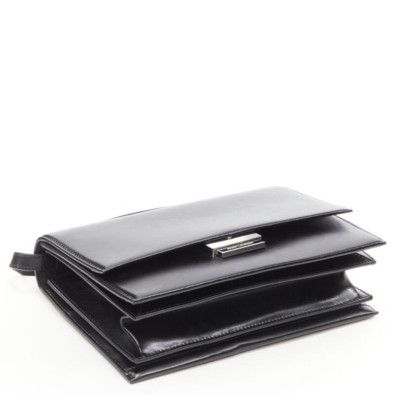 Saint Laurent Paris SAINT LAURENT Babylone black smooth leather top handle flap crossbody bag Size ONE SIZE - 6 Thumbnail