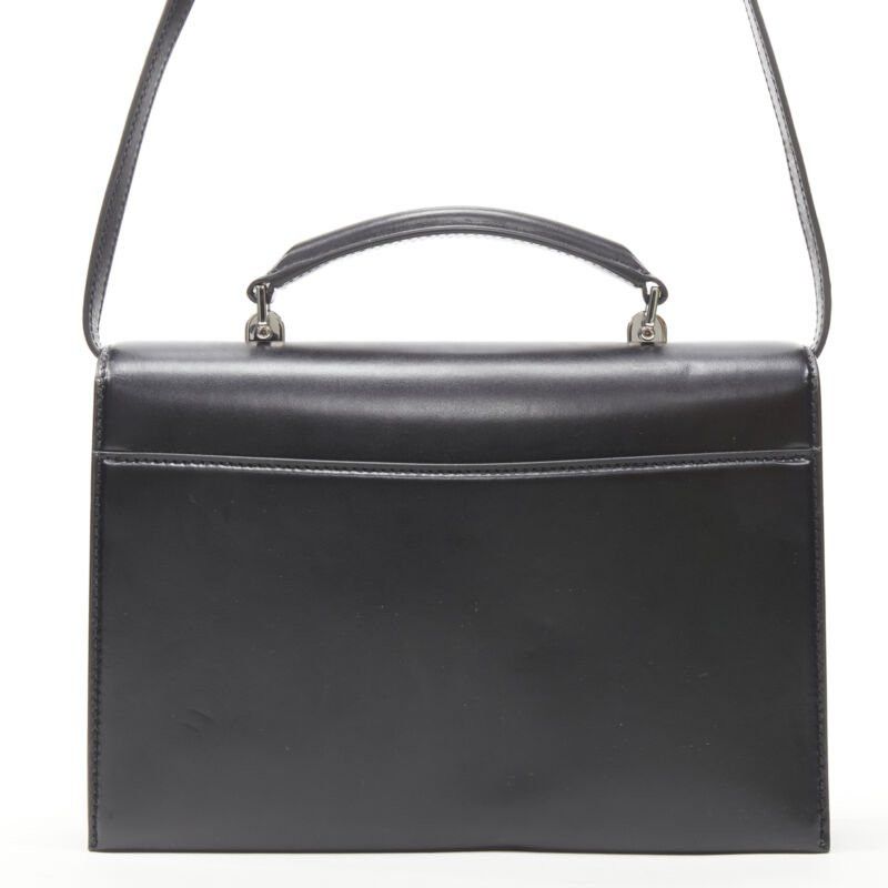 Saint Laurent Paris SAINT LAURENT Babylone black smooth leather top handle flap crossbody bag Size ONE SIZE - 5 Thumbnail
