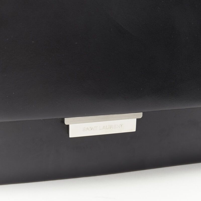 Saint Laurent Paris SAINT LAURENT Babylone black smooth leather top handle flap crossbody bag Size ONE SIZE - 7 Thumbnail