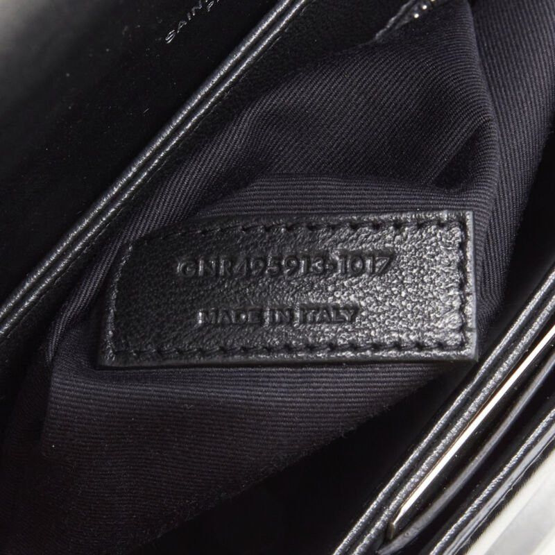 Saint Laurent Paris SAINT LAURENT Babylone black smooth leather top handle flap crossbody bag Size ONE SIZE - 11 Thumbnail