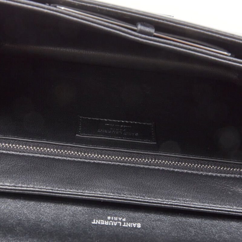 Saint Laurent Paris SAINT LAURENT Babylone black smooth leather top handle flap crossbody bag Size ONE SIZE - 12 Thumbnail