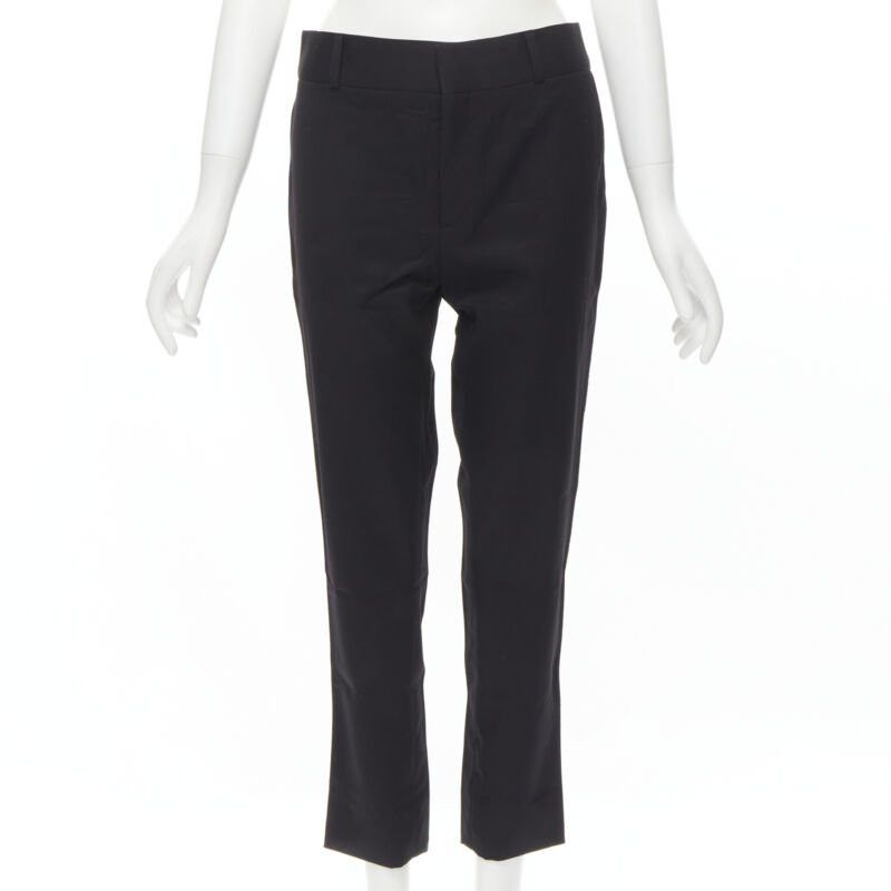 Saint Laurent Paris SAINT LAURENT white side braided trimming formal trousers S Size 27" / US 4 / IT 40 - 3 Thumbnail