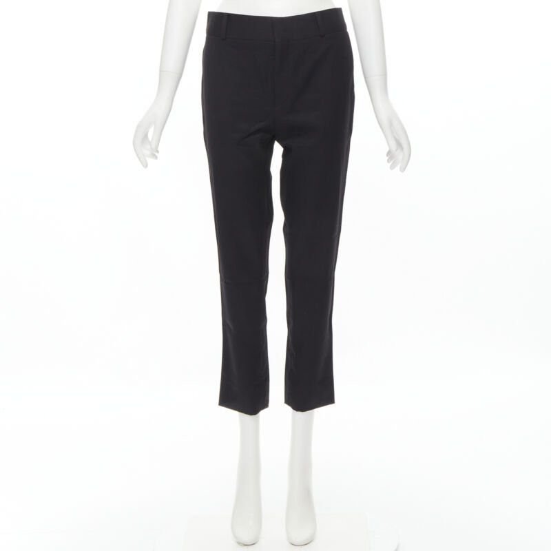 Saint Laurent Paris SAINT LAURENT white side braided trimming formal trousers S Size 27" / US 4 / IT 40 - 10 Thumbnail