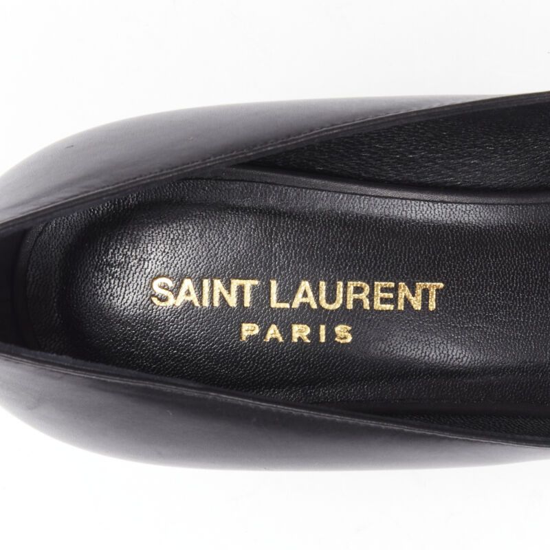 Saint Laurent Paris SAINT LAURENT silver spike studded bow point toe pump EU37 Size US 7 / IT 37 - 9 Thumbnail