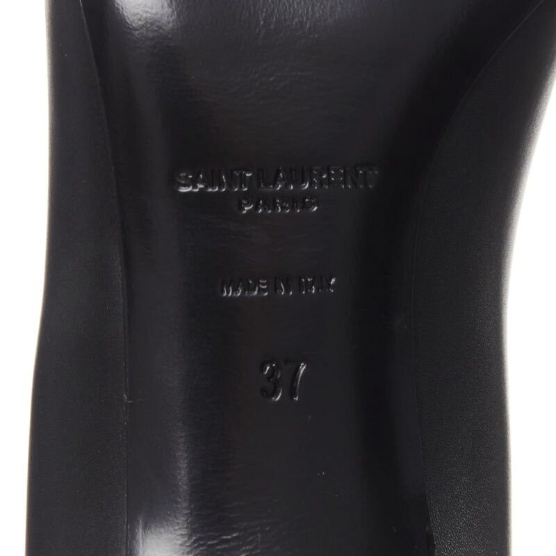 Saint Laurent Paris SAINT LAURENT silver spike studded bow point toe pump EU37 Size US 7 / IT 37 - 10 Thumbnail
