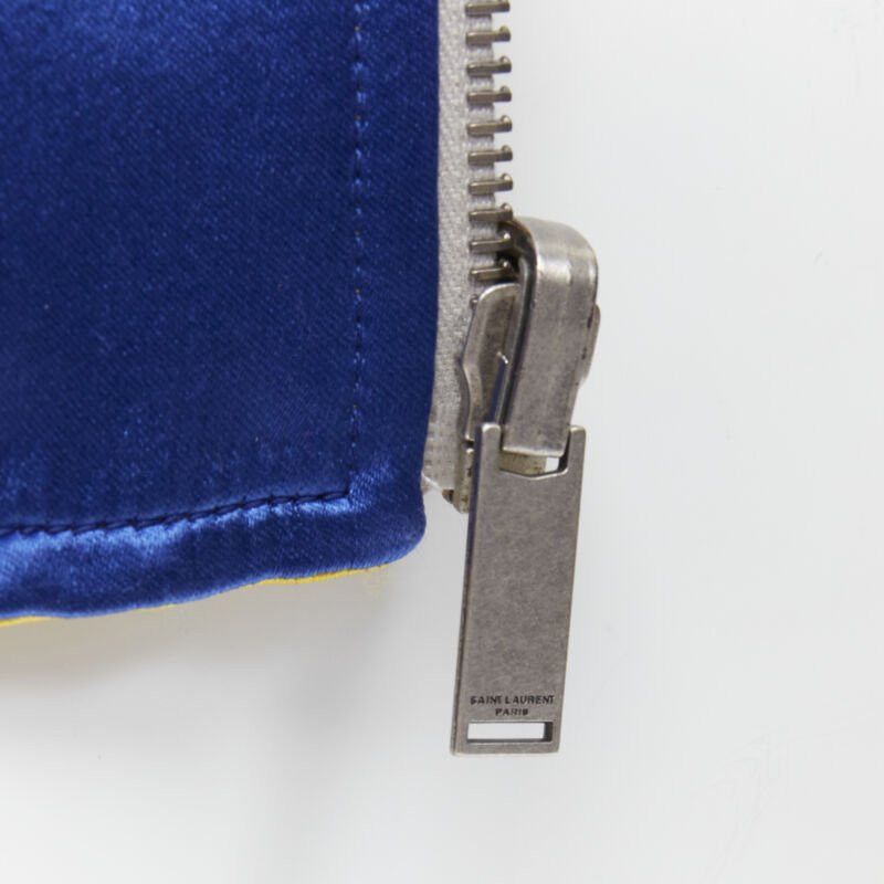 Saint Laurent Paris new SAINT LAURENT 2018 Reversible yellow blue bird nude embroidery bomber EU48 M Size US M / EU 48-50 / 2 - 10 Thumbnail