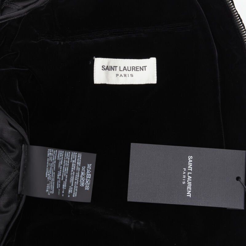 Saint Laurent Paris new SAINT LAURENT 2018 Teddy black purple diamond quilted bomber jacket EU44 XS Size US XS / EU 42 / 0 - 12 Thumbnail