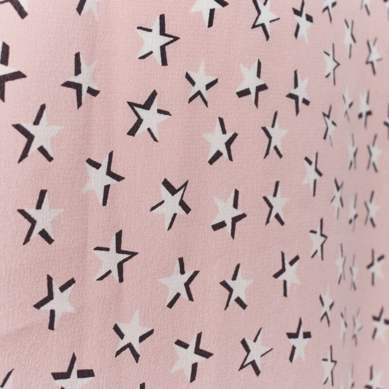 Saint Laurent Paris Saint Laurent 2018 100% silk pink white star print long sleeve shirt EU38 S Size US S / EU 44-46 / 1 - 11 Thumbnail