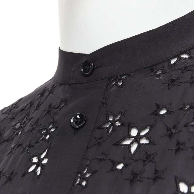 Saint Laurent Paris new SAINT LAURENT 2018 black star embroidery anglais collarless shirt EU38 S Size US S / EU 44-46 / 1 - 7 Thumbnail