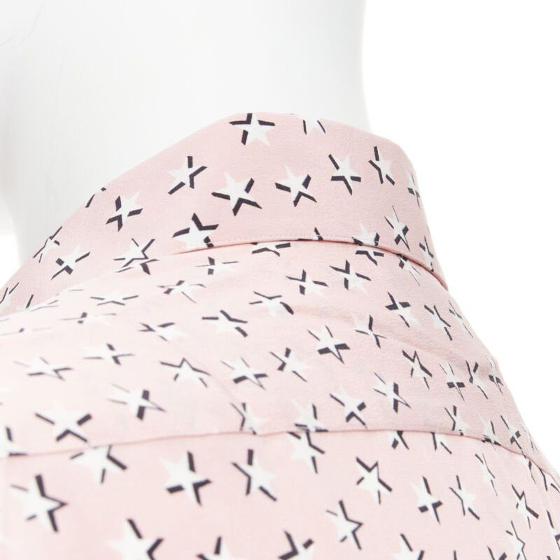 Saint Laurent Paris new Saint Laurent 2018 100% silk pink Iconic star print long sleeve shirt S EU38 Size US S / EU 44-46 / 1 - 7 Thumbnail