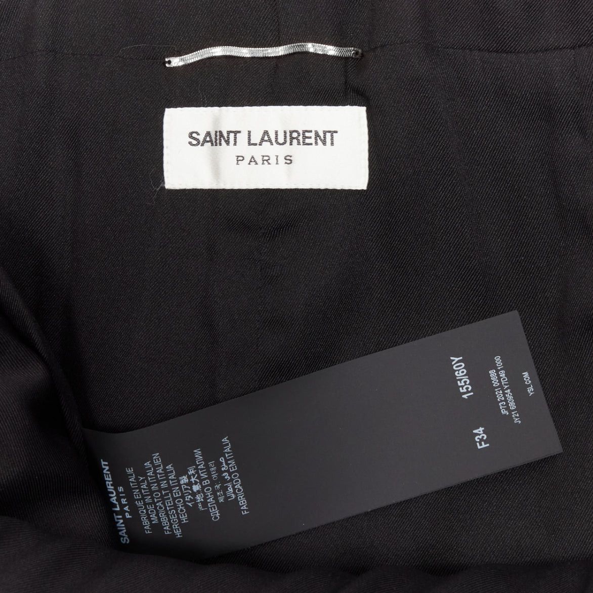Saint Laurent Paris new SAINT LAURENT 2021 Runway black faux fur mini skirt FR34 XS Size 26" / US 2 / IT 38 - 7 Thumbnail