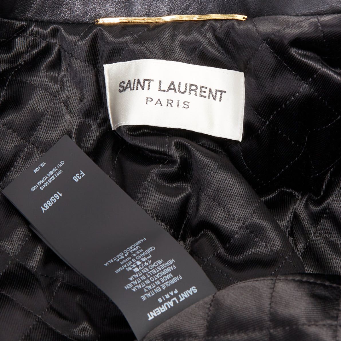 Saint Laurent Paris rare SAINT LAURENT 2023 Runway black cow leather oversized aviator bomber jacket FR38 M Size M / US 6-8 / IT 42-44 - 10 Thumbnail