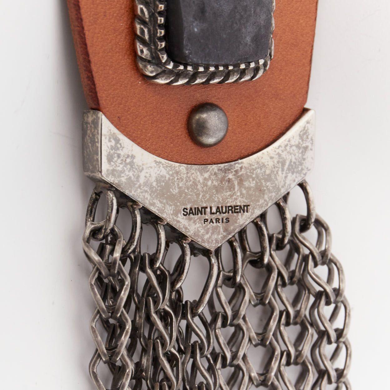 Saint Laurent Paris SAINT LAURENT Hedi Slimane 2015 Runway Psych Rock Bohemian Stone necklace Size ONE SIZE - 9 Thumbnail