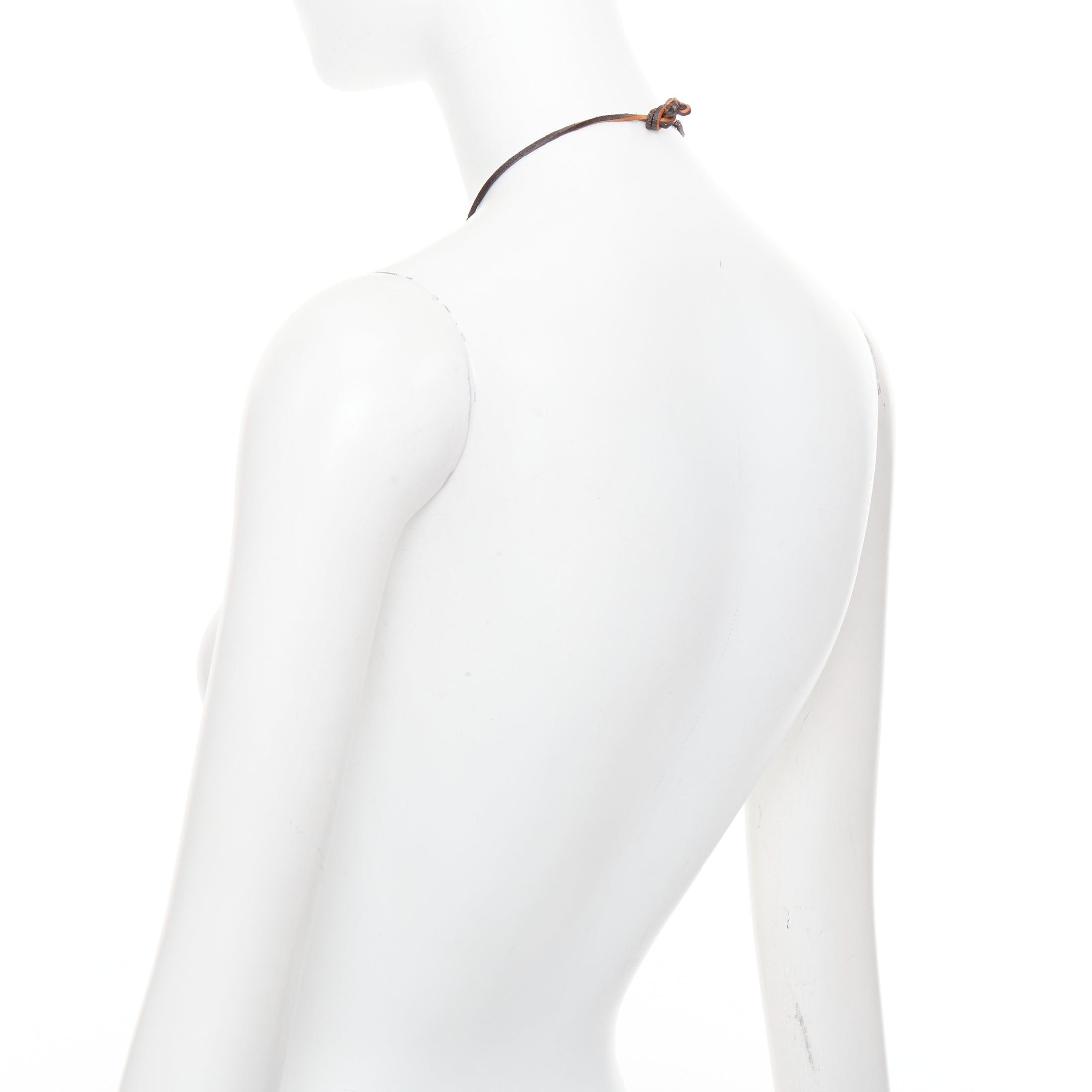 Saint Laurent Paris SAINT LAURENT Hedi Slimane 2015 Runway Psych Rock Bohemian Stone necklace Size ONE SIZE - 6 Thumbnail