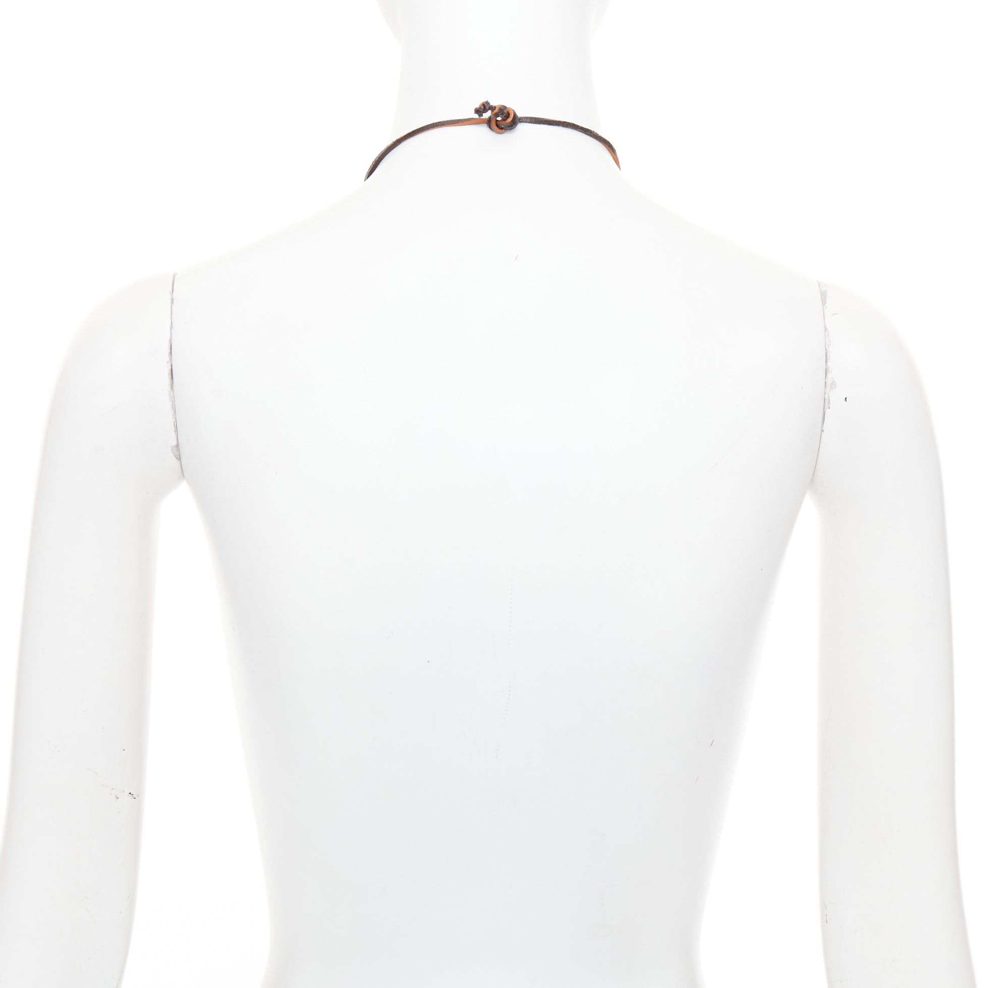 Saint Laurent Paris SAINT LAURENT Hedi Slimane 2015 Runway Psych Rock Bohemian Stone necklace Size ONE SIZE - 5 Thumbnail