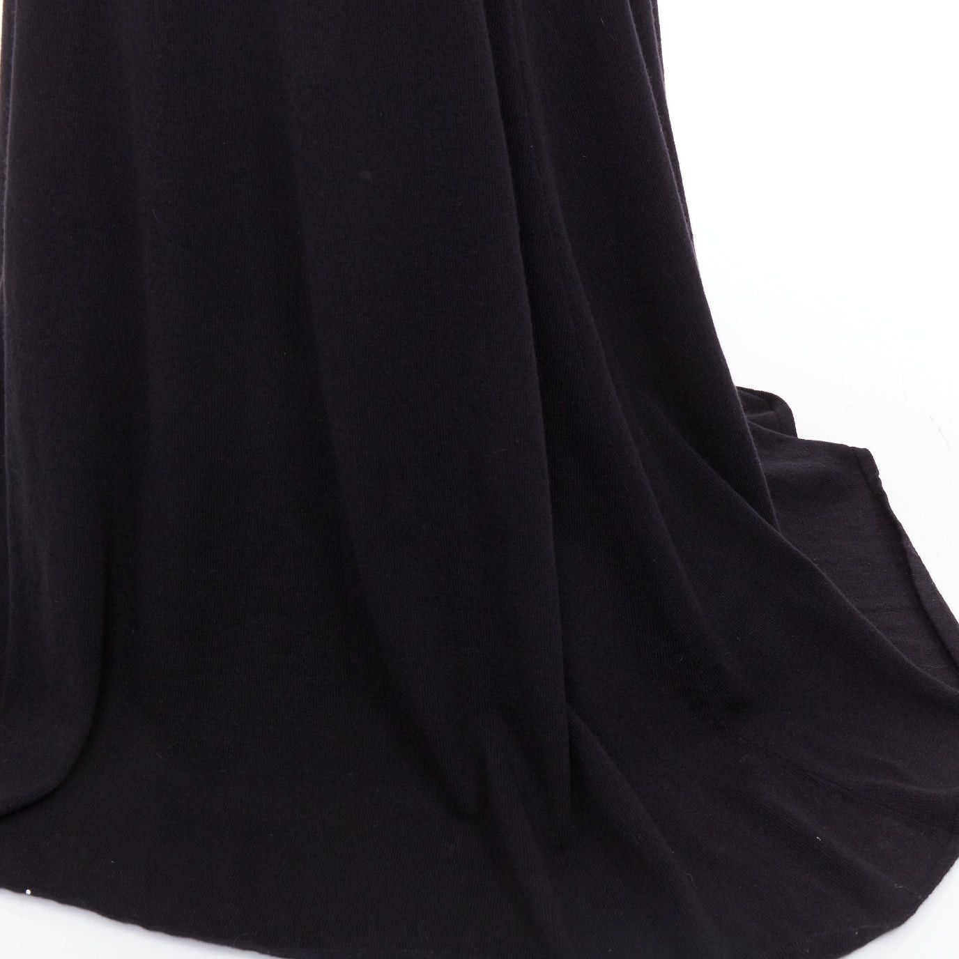 Saint Laurent Paris SAINT LAURENT 2022 Runway 100% cashmere knit turtleneck Power padded shoulder maxi dress gown XS Size S / US 4 / IT 40 - 6 Thumbnail