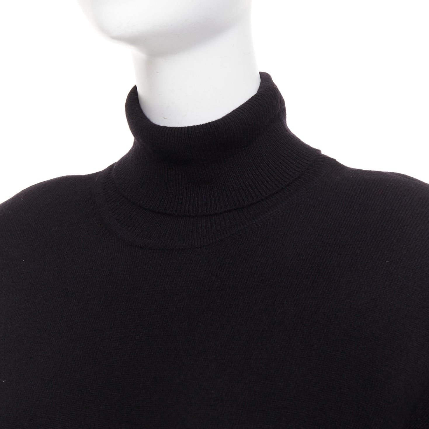 Saint Laurent Paris SAINT LAURENT 2022 Runway 100% cashmere knit turtleneck Power padded shoulder maxi dress gown XS Size S / US 4 / IT 40 - 8 Thumbnail