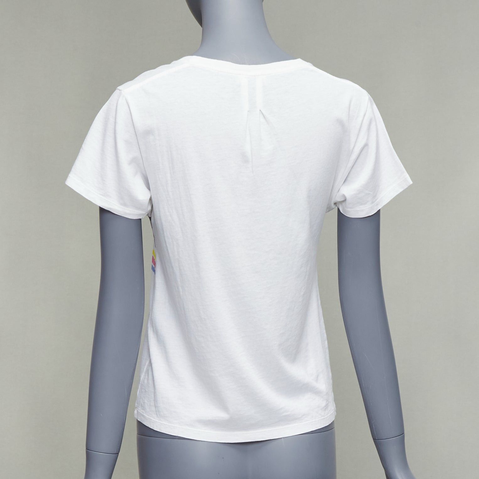 Saint Laurent Paris SAINT LAURENT 2016 T Rex Dino vintage washed print white tshirt XS Size S / US 4 / IT 40 - 5 Thumbnail