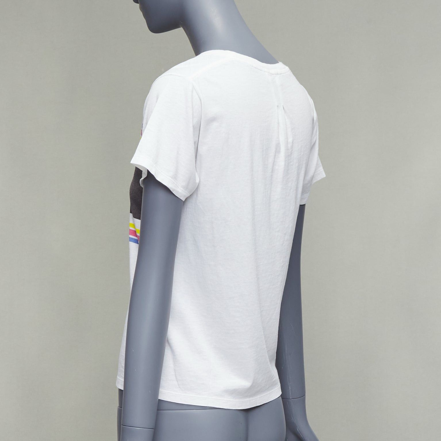 Saint Laurent Paris SAINT LAURENT 2016 T Rex Dino vintage washed print white tshirt XS Size S / US 4 / IT 40 - 6 Thumbnail