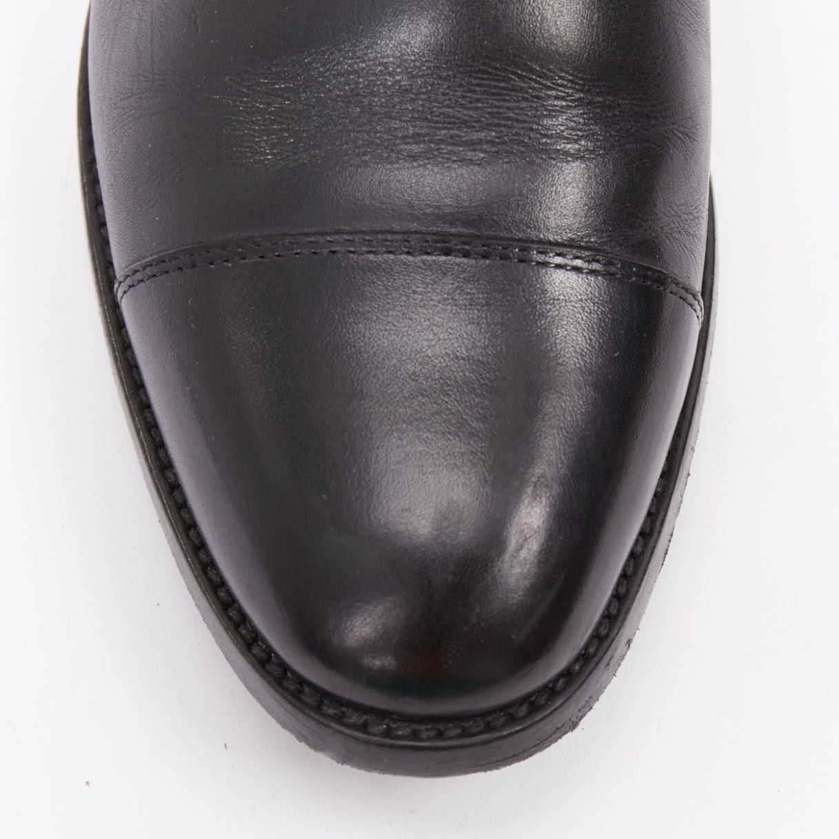 Saint Laurent Paris SAINT LAURENT black leather silver buckle double monk strap oxford shoes EU35.5 Size US 5.5 / IT 35.5 - 6 Thumbnail