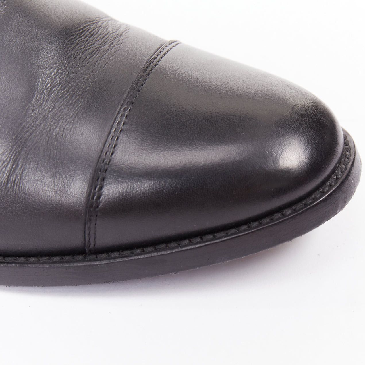 Saint Laurent Paris SAINT LAURENT black leather silver buckle double monk strap oxford shoes EU35.5 Size US 5.5 / IT 35.5 - 8 Thumbnail