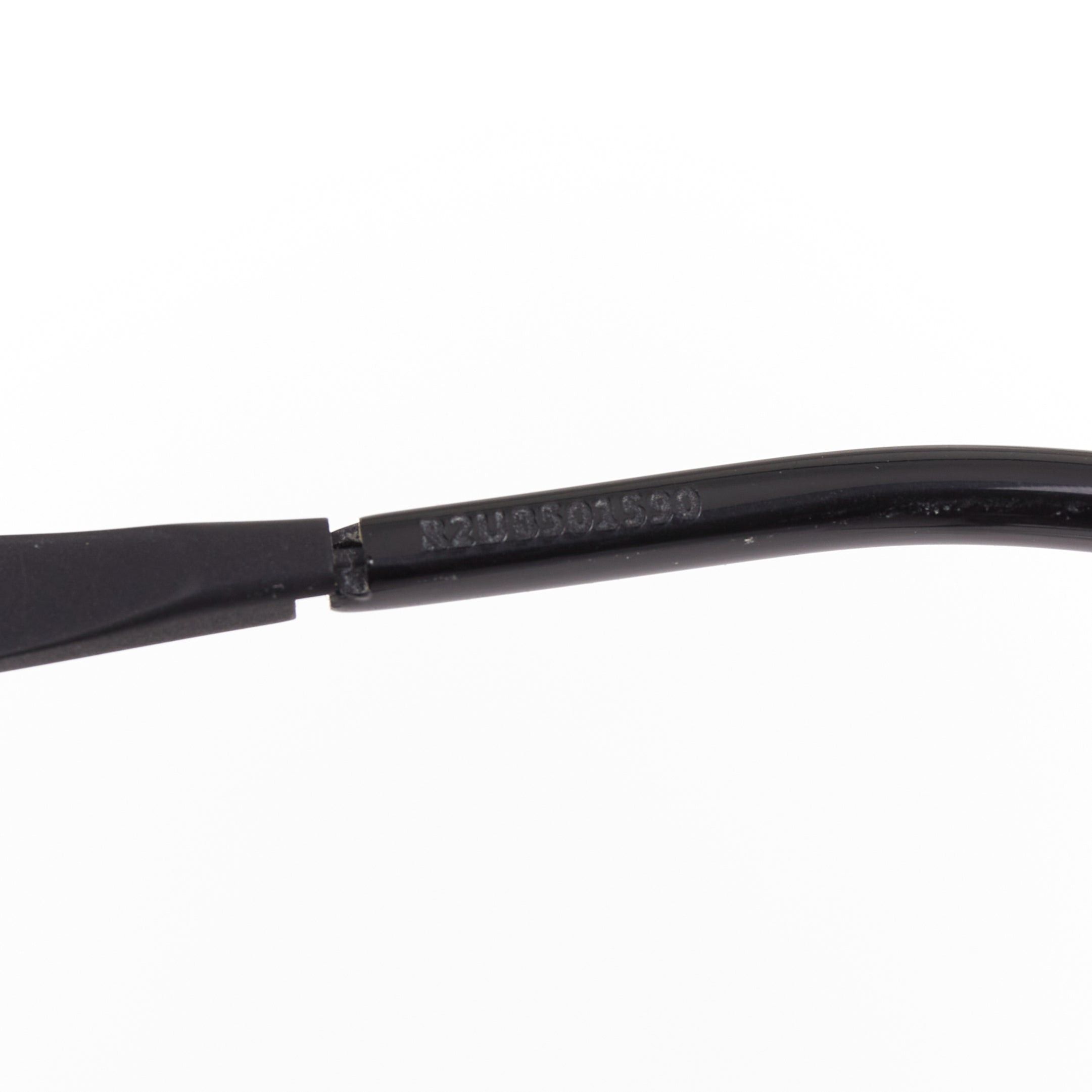 Saint Laurent Paris SAINT LAURENT SL182 Betty black matte surface rectangular shield sunglasses Size ONE SIZE - 8 Thumbnail