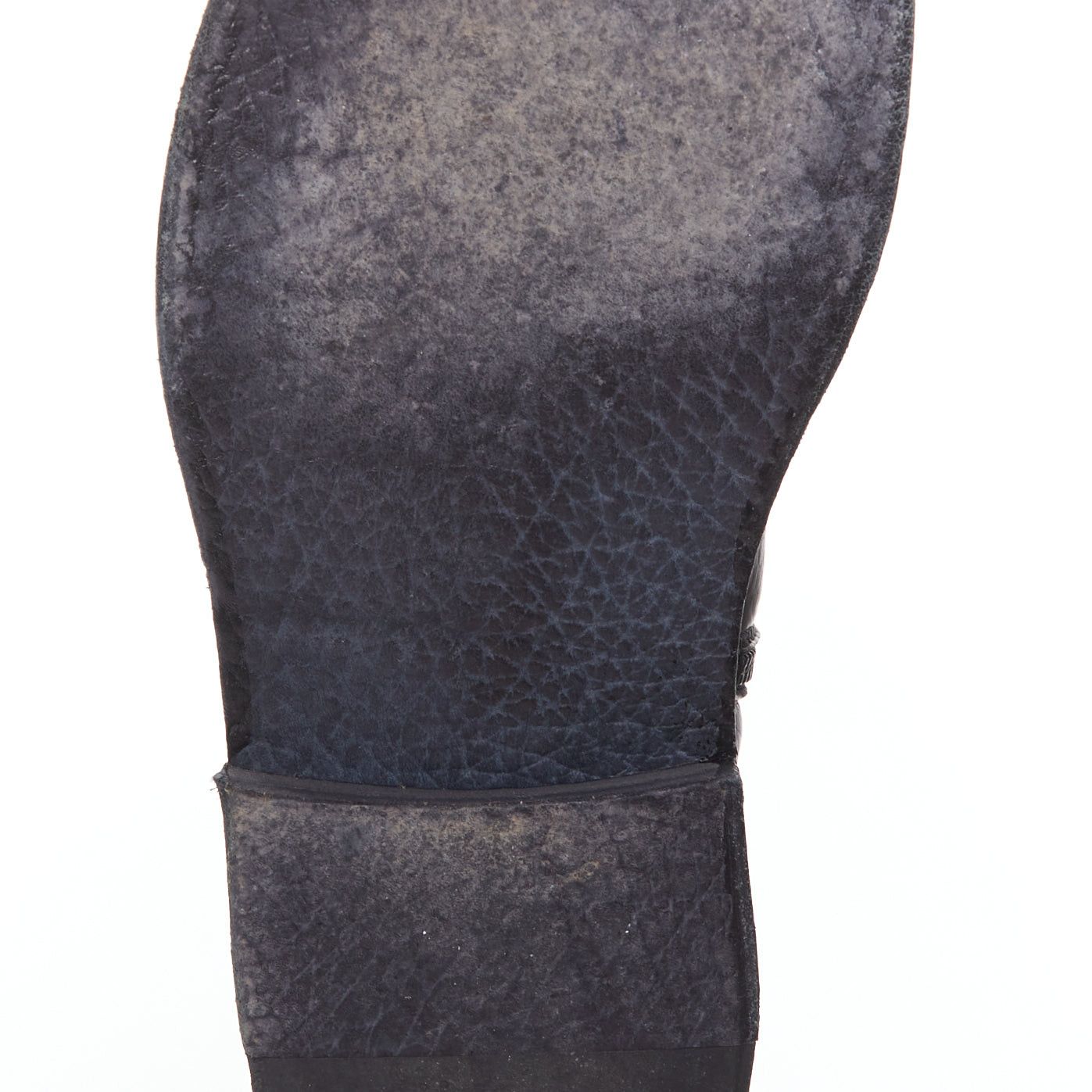 Ann Demeulemeester ANN DEMEULEMEESTER black leather double zip flat ankle boots EU40.5 Size US 7.5 / EU 40-41 - 10 Thumbnail