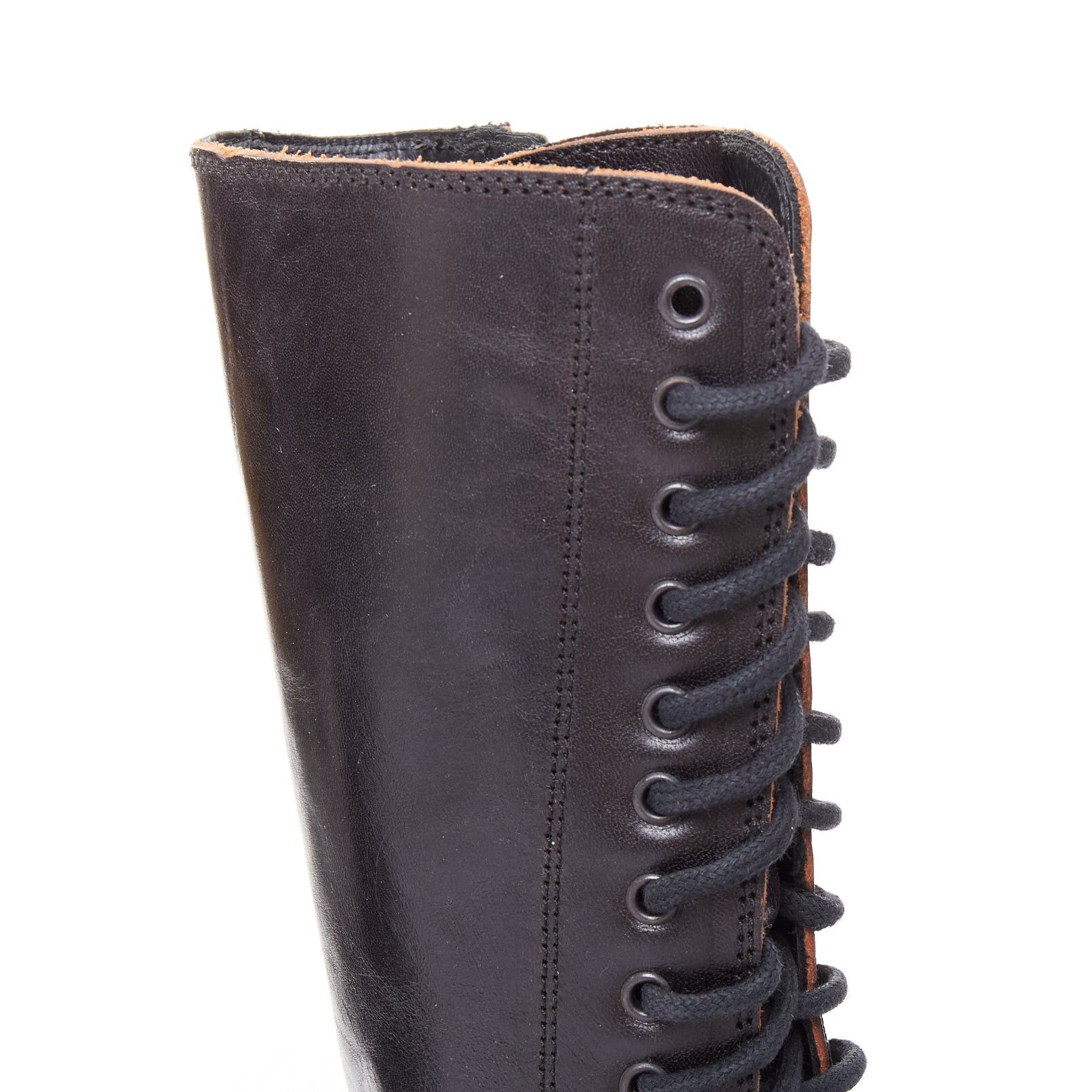 Ann Demeulemeester rare ANN DEMEULEMEESTER black leather snap button panels tall combat boots EU36 Size US 6 / IT 36 - 8 Thumbnail