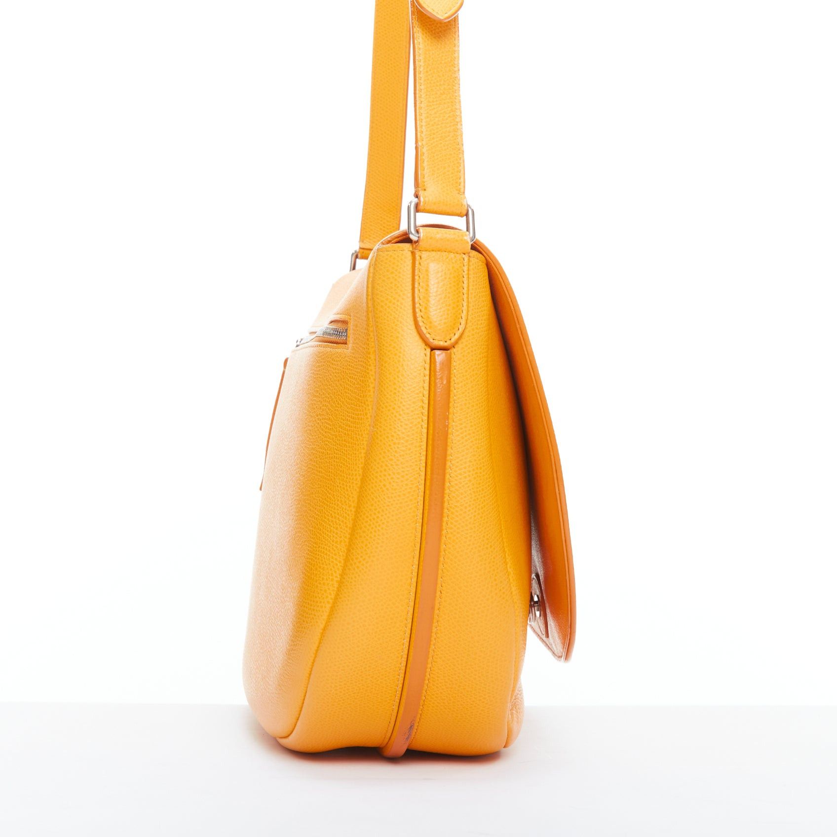 Celine CELINE Trotteur Messenger yellow marigold half moon crossbody bag Size ONE SIZE - 4 Thumbnail