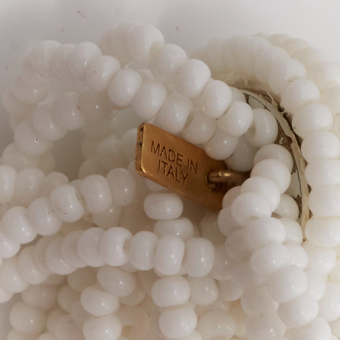 Celine OLD CELINE Phoebe Philo white beaded tassel drop earrings Pair Size ONE SIZE - 4 Thumbnail