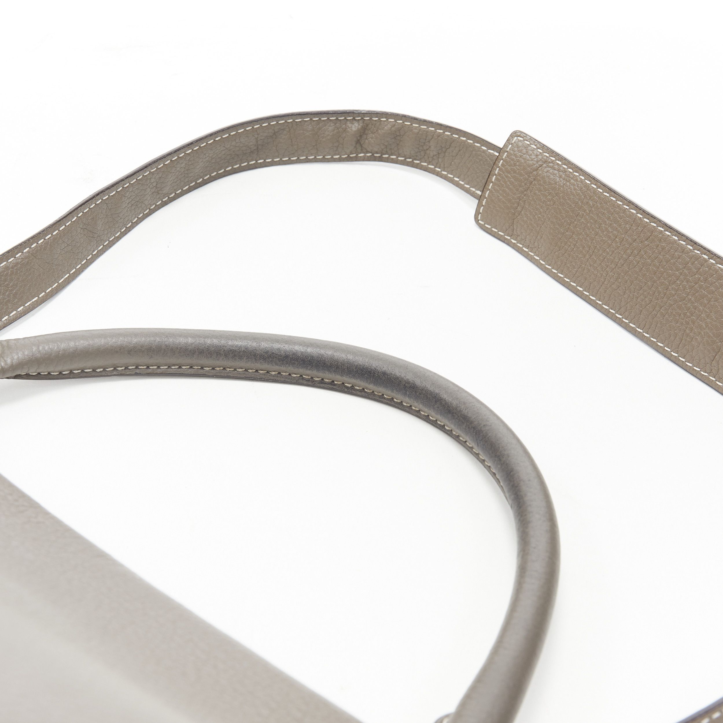 Celine OLD CELINE Trapeze grey leather suede flap top handle flap satchel shoulder bag Size ONE SIZE - 10 Thumbnail