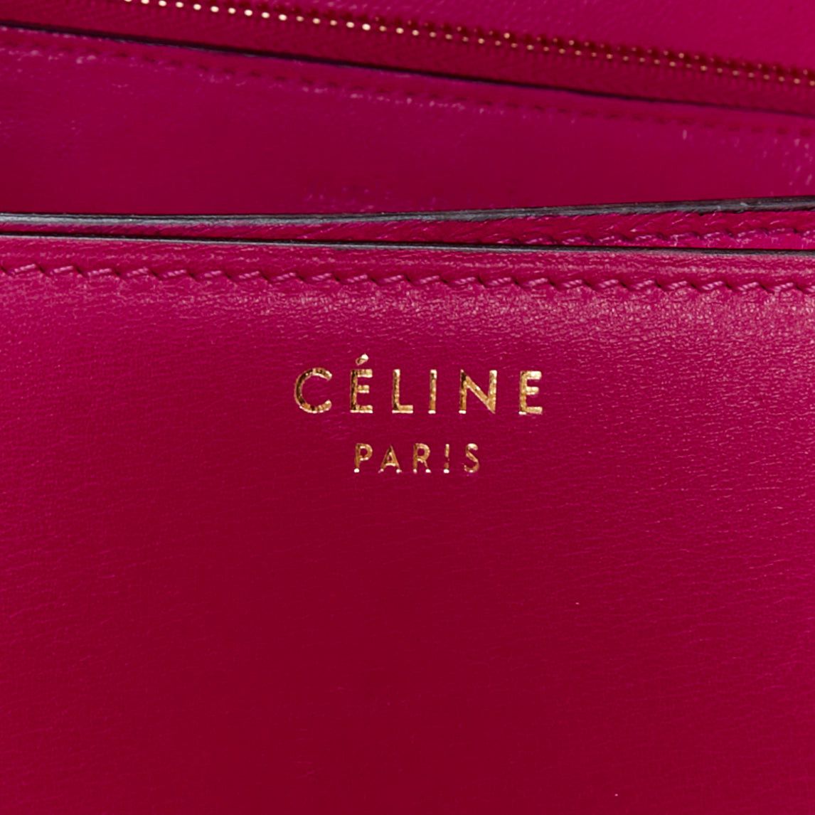 Celine CELINE Phoebe Philo Medium Box hot pink calfskin leather crossbody bag Size ONE SIZE - 11 Thumbnail