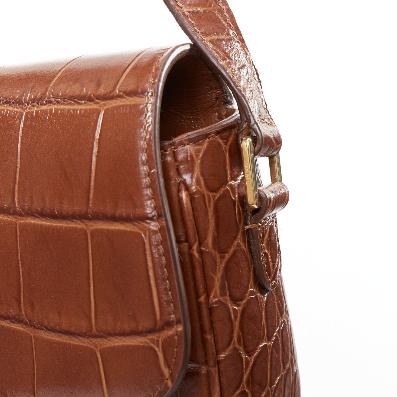 Celine CELINE Medium Tassel brown embossed cow hide leather fringed crossbody bag Size ONE SIZE - 8 Thumbnail
