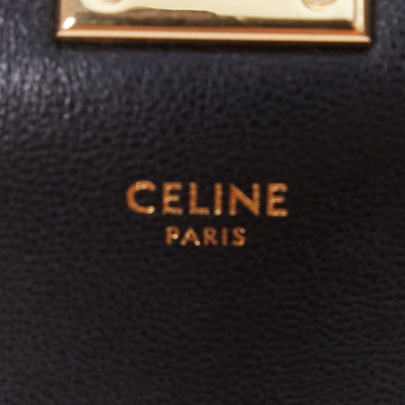 Celine CELINE C Bag Runway black gold scaled leather fringe C clasp crossbody box bag Size ONE SIZE - 10 Thumbnail