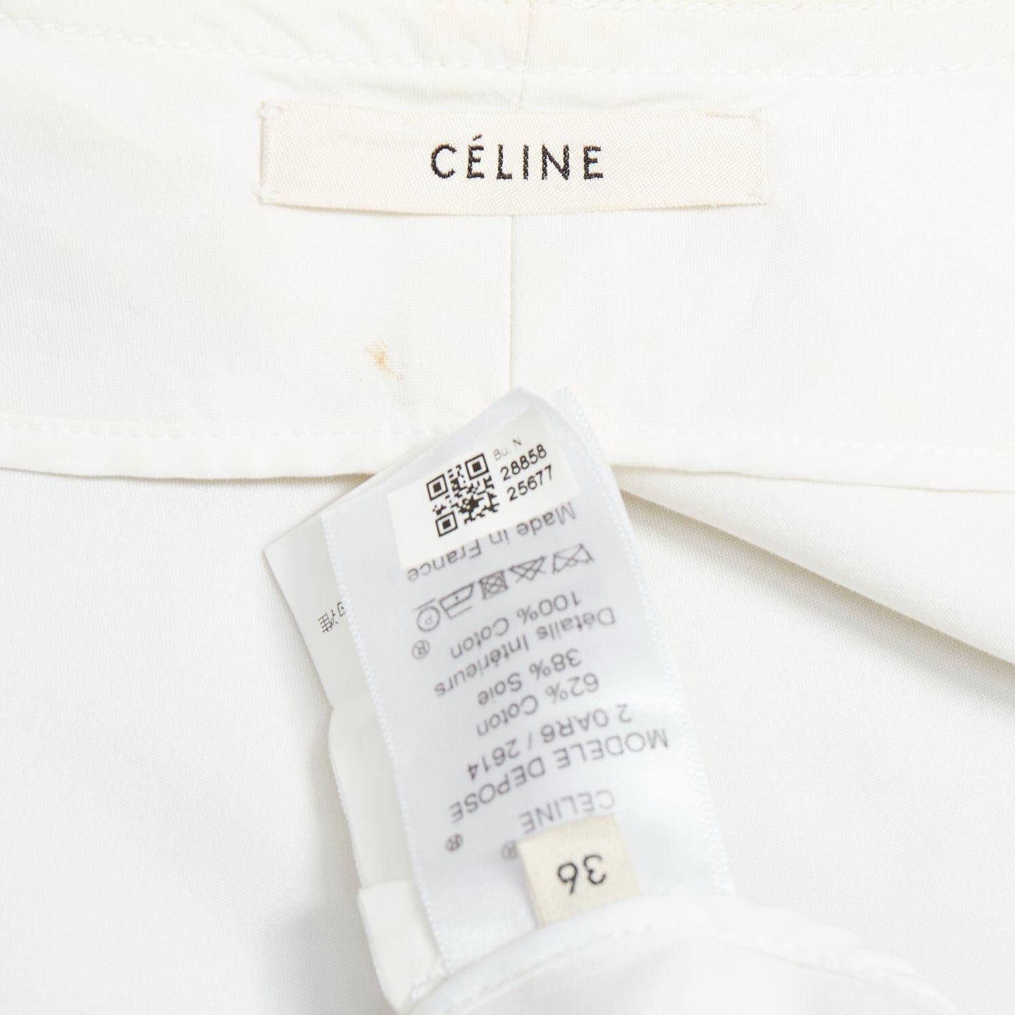 Celine CELINE Phoebe Philo cream cotton silk tie front straight jacket FR36 S Size S / US 4 / IT 40 - 9 Thumbnail
