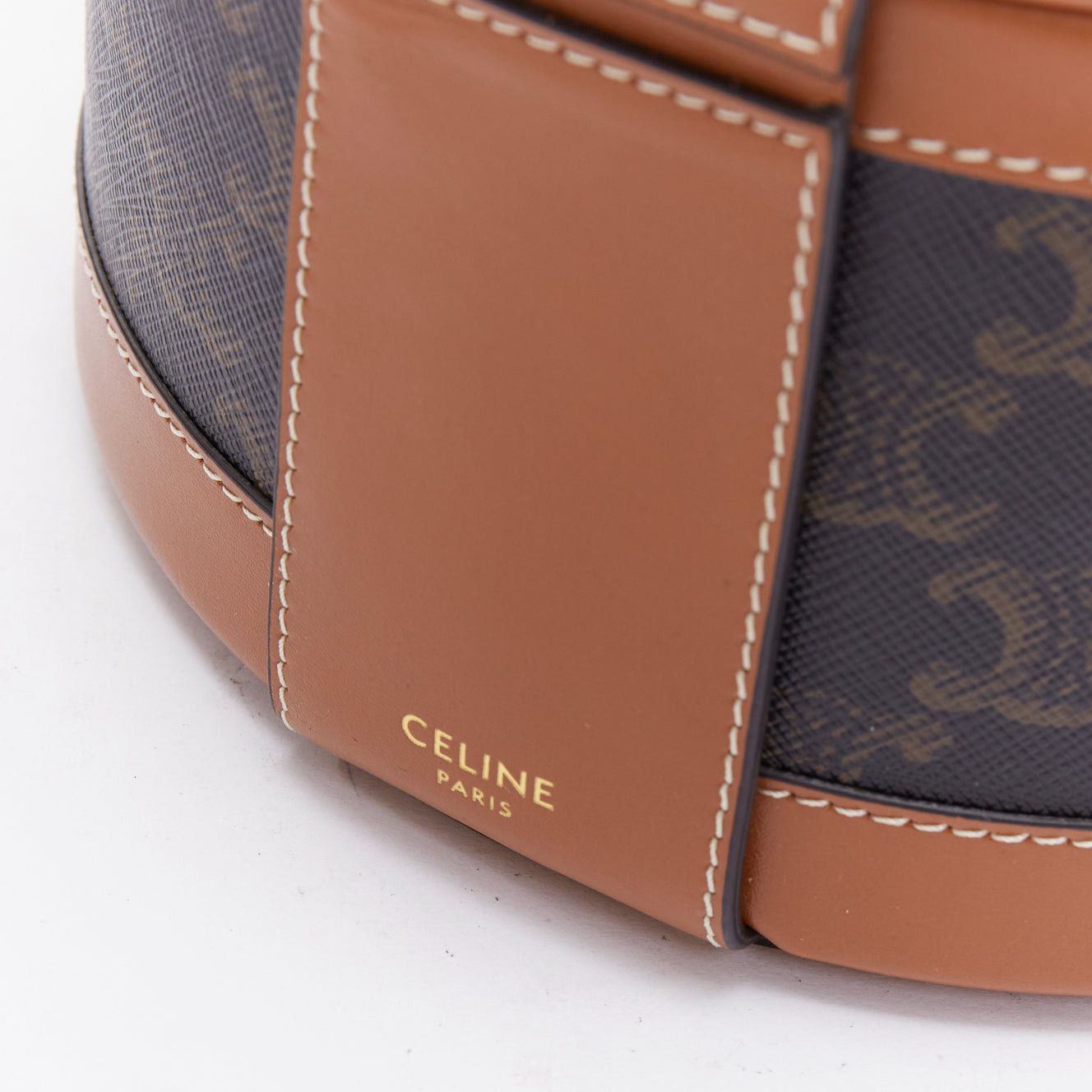 Celine CELINE 2021 Tambour brown Triomphe crossbody circe bag Blackpink Lisa Size ONE SIZE - 8 Thumbnail