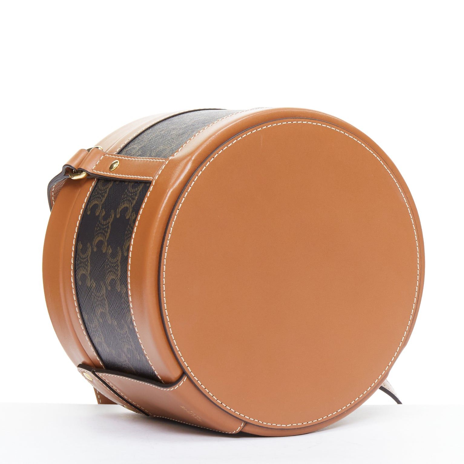 Celine CELINE 2021 Tambour brown Triomphe crossbody circe bag Blackpink Lisa Size ONE SIZE - 6 Thumbnail