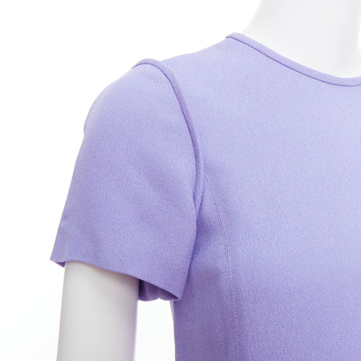 Celine OLD CELINE Phoebe Philo lavender purple tie sleeve cut out top FR38 M Size M / US 6-8 / IT 42-44 - 7 Thumbnail