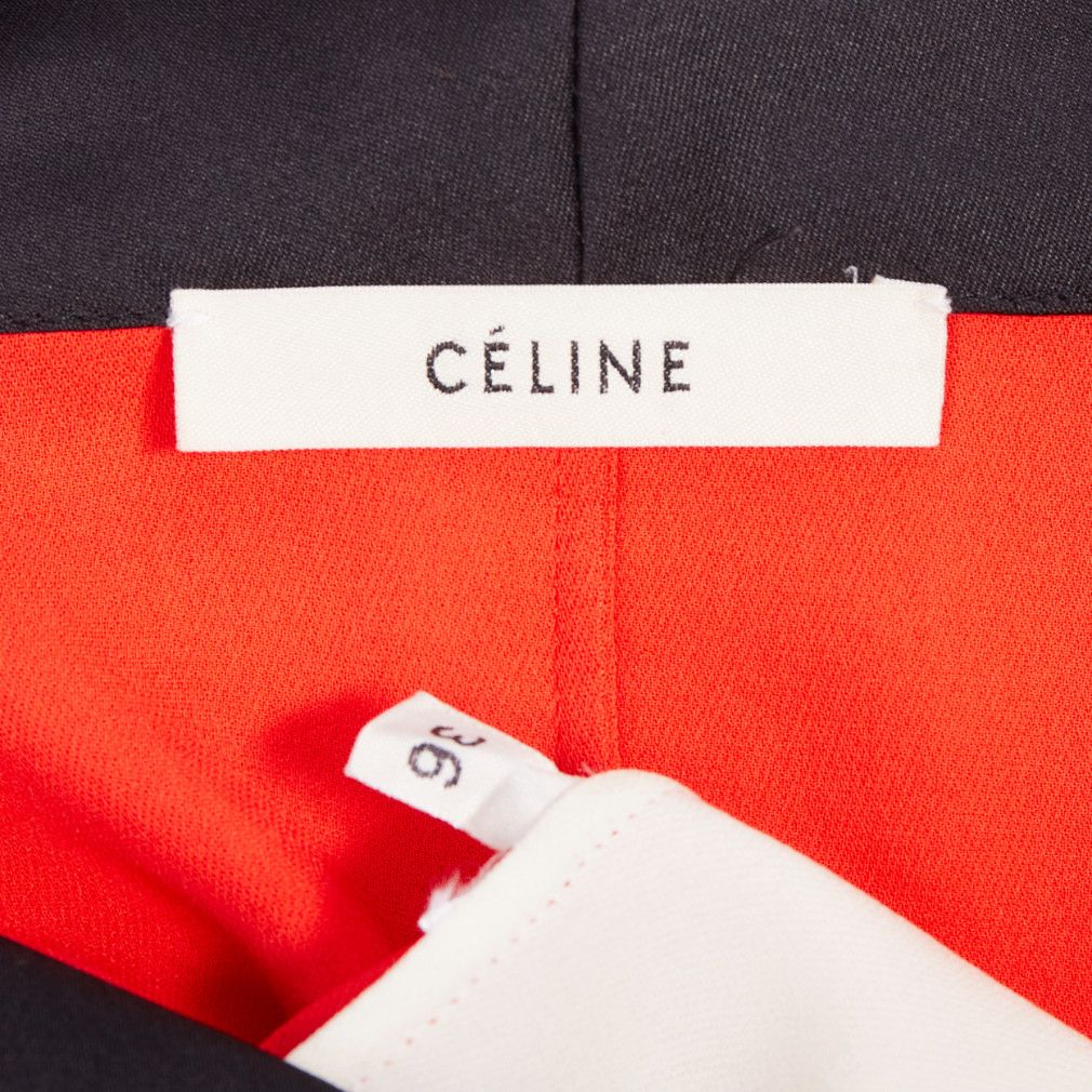Celine OLD CELINE Phoebe Philo orange black cream colorblocked tank top FR36 S Size S / US 4 / IT 40 - 8 Thumbnail