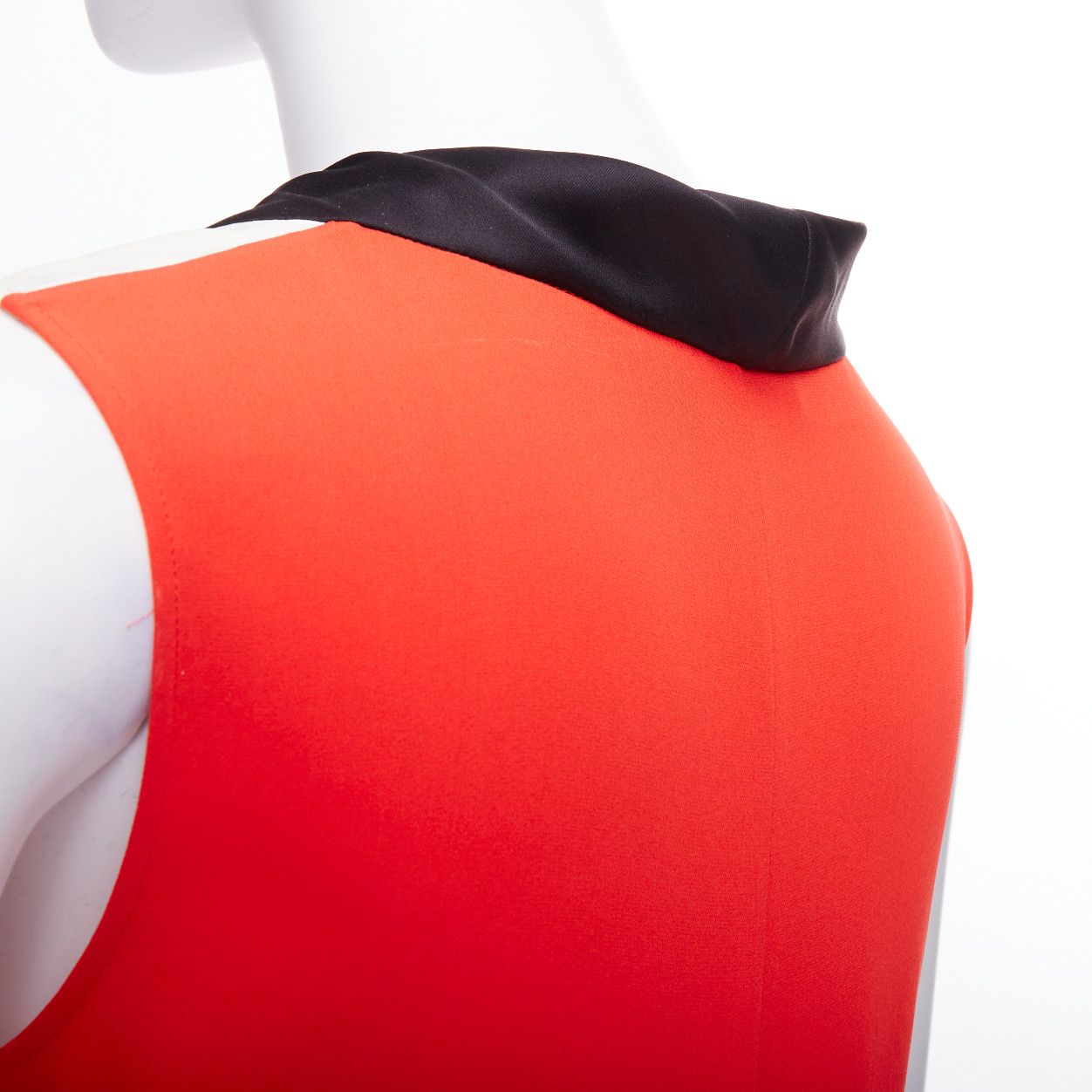 Celine OLD CELINE Phoebe Philo orange black cream colorblocked tank top FR36 S Size S / US 4 / IT 40 - 7 Thumbnail