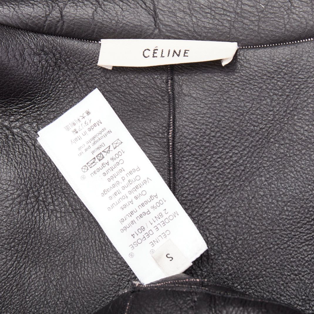 Celine OLD CELINE Phoebe Philo 2015 baby pink lambskin shearling leather collar coat FR40 L Size M / US 6-8 / IT 42-44 - 10 Thumbnail