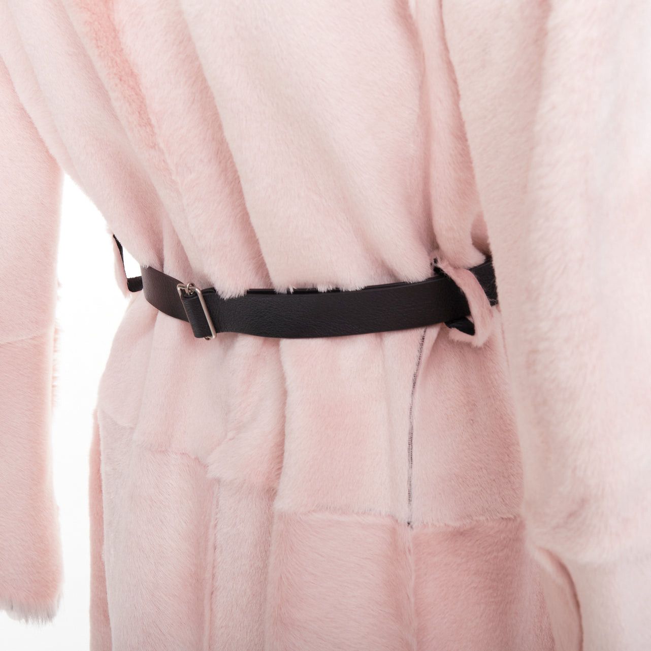 Celine OLD CELINE Phoebe Philo 2015 baby pink lambskin shearling leather collar coat FR40 L Size M / US 6-8 / IT 42-44 - 9 Thumbnail