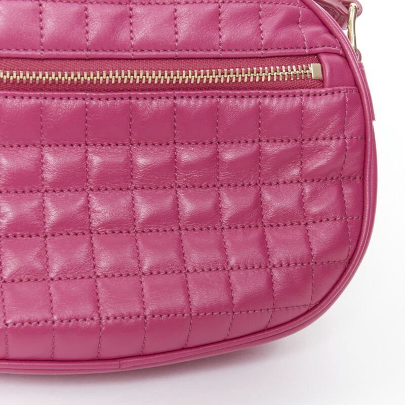Celine new CELINE Hedi Slimane 2019 C Charm pink quilted small crossbody camera bag Size ONE SIZE - 10 Thumbnail