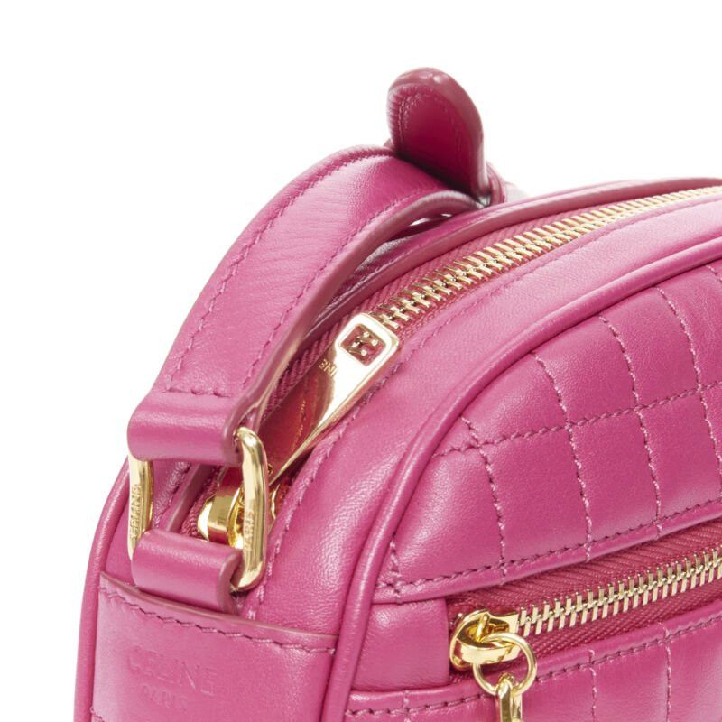 Celine new CELINE Hedi Slimane 2019 C Charm pink quilted small crossbody camera bag Size ONE SIZE - 8 Thumbnail