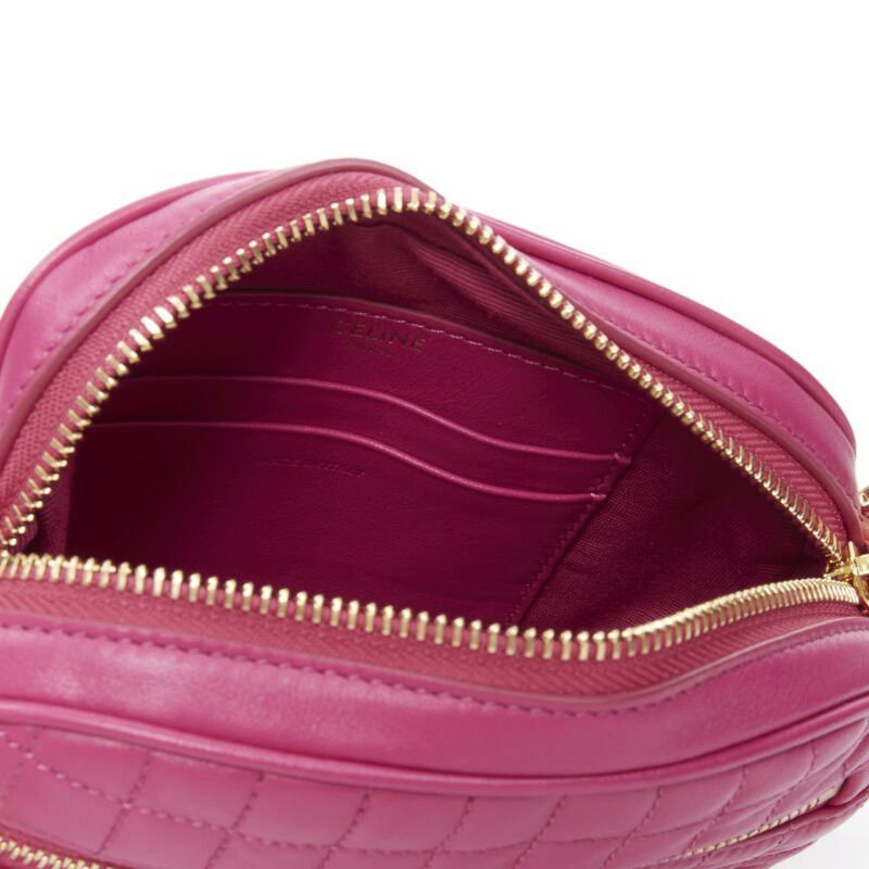 Celine new CELINE Hedi Slimane 2019 C Charm pink quilted small crossbody camera bag Size ONE SIZE - 9 Thumbnail