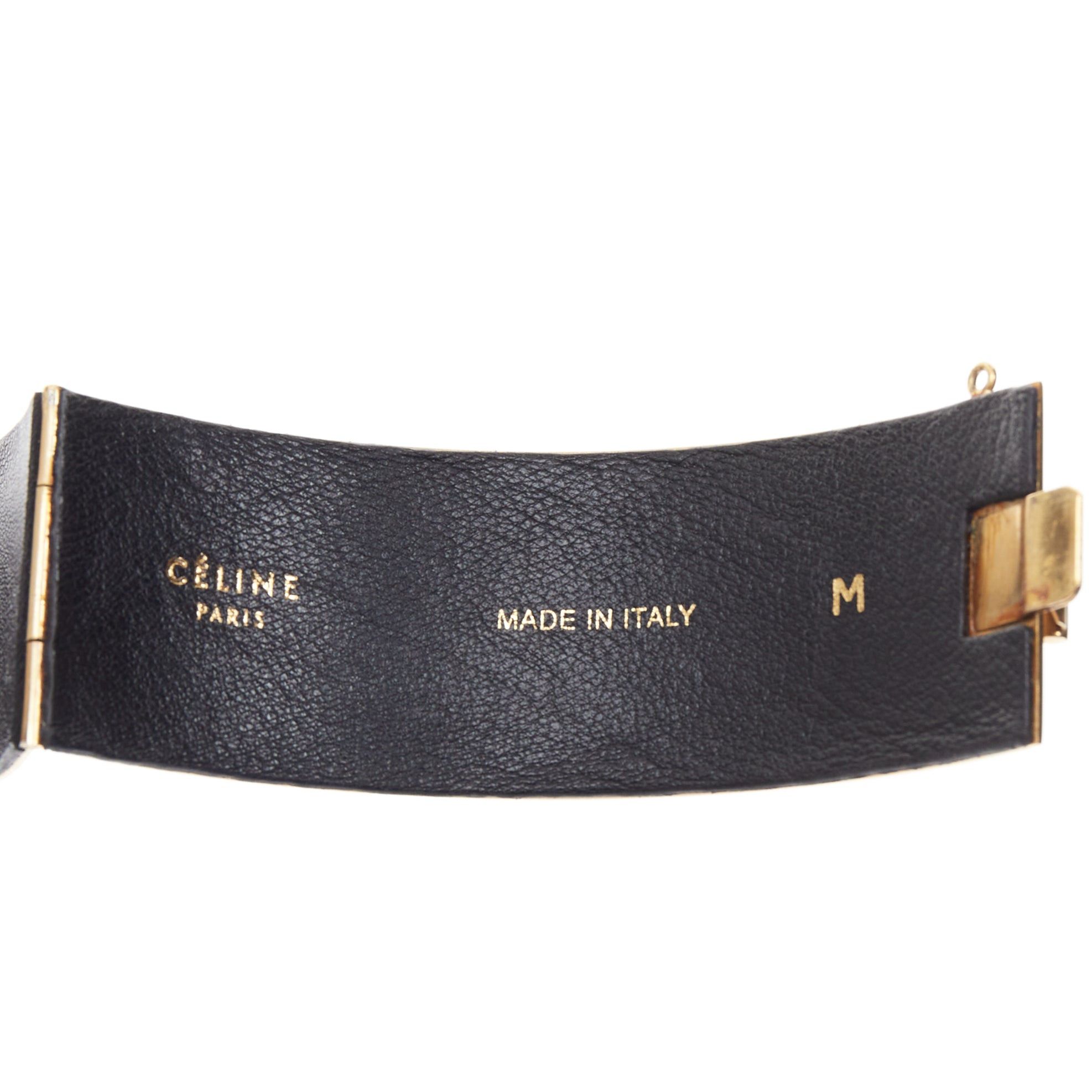 Celine rare OLD CELINE Phoebe Philo Runway gold metal minimal choker necklace Size ONE SIZE - 8 Thumbnail