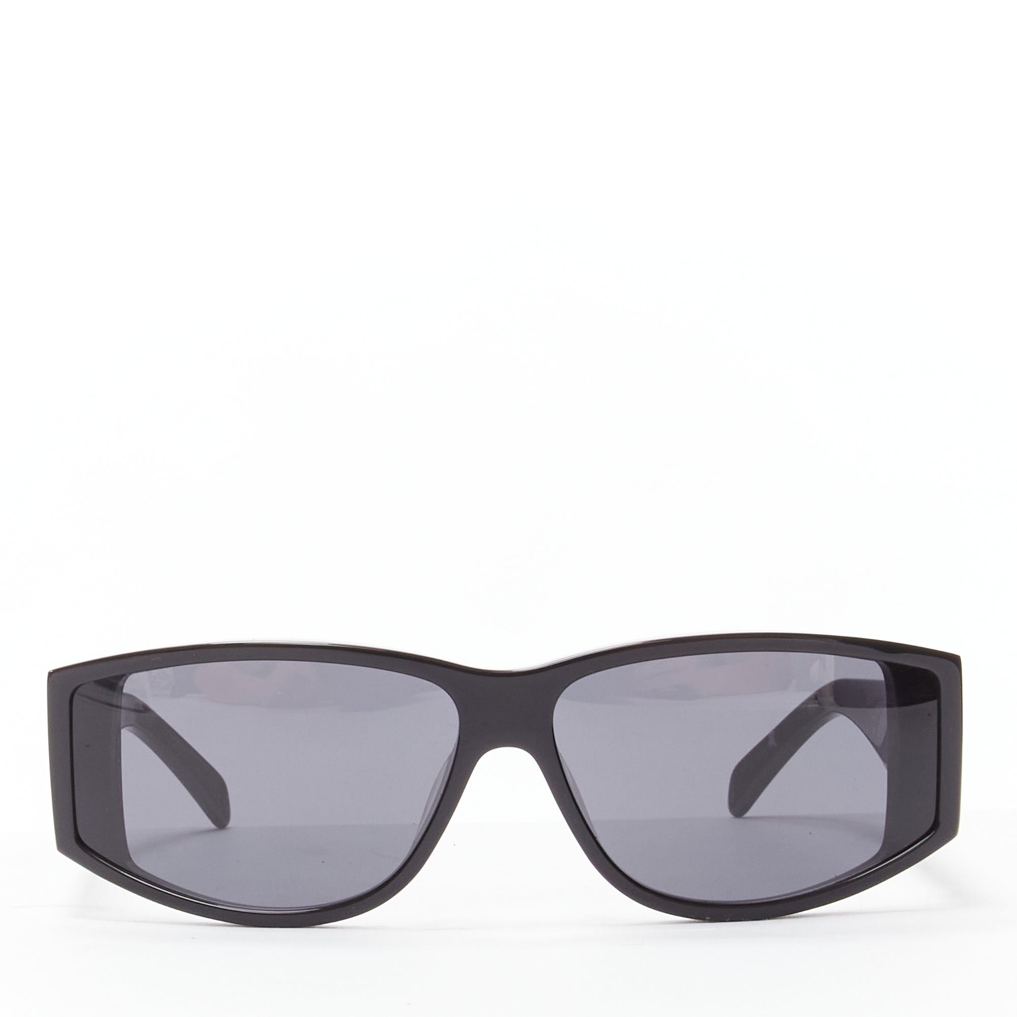 Celine CELINE Hedi Slimane Triomphe CL40227U black gold logo acetate sunglasses Size ONE SIZE - 3 Thumbnail