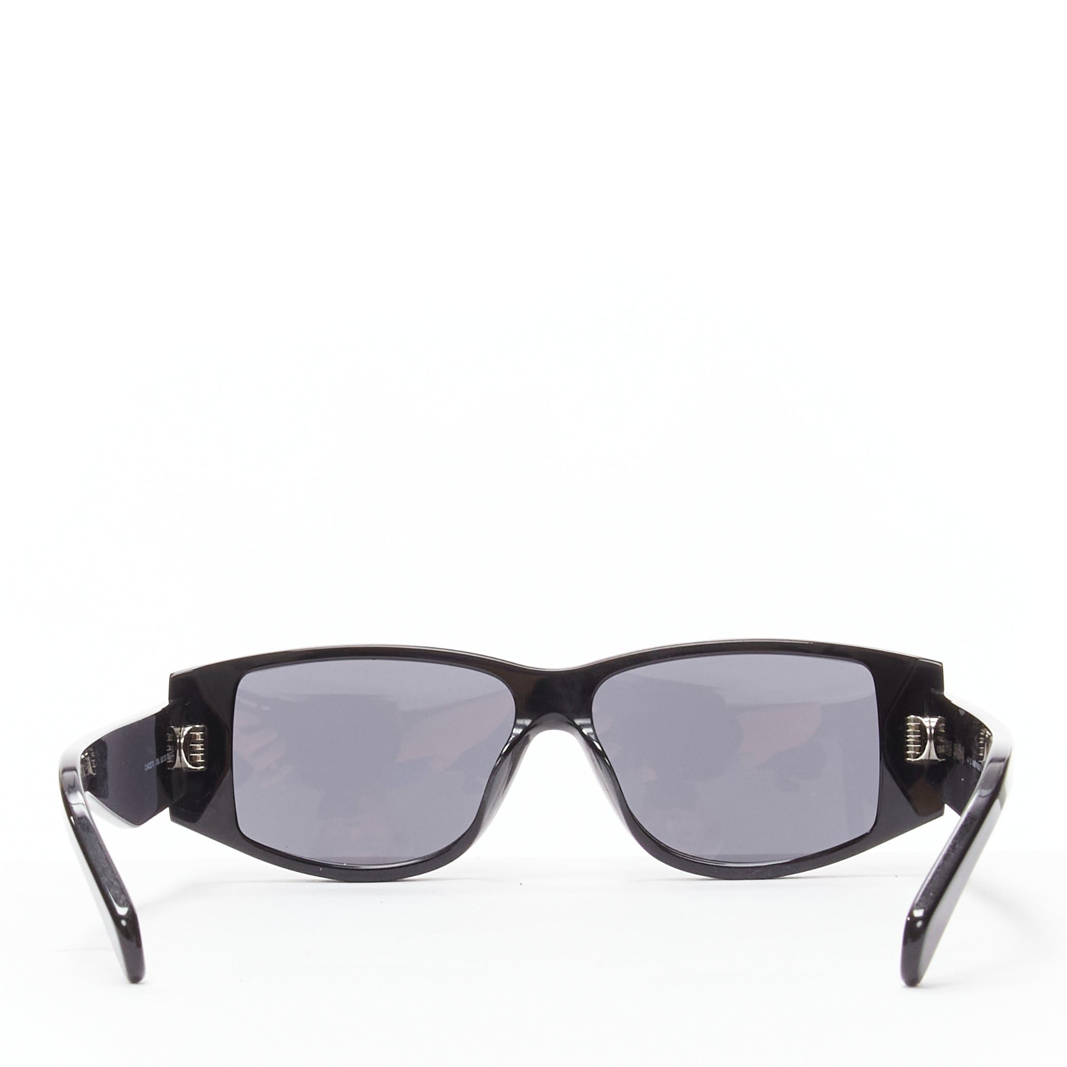 Celine CELINE Hedi Slimane Triomphe CL40227U black gold logo acetate sunglasses Size ONE SIZE - 5 Thumbnail