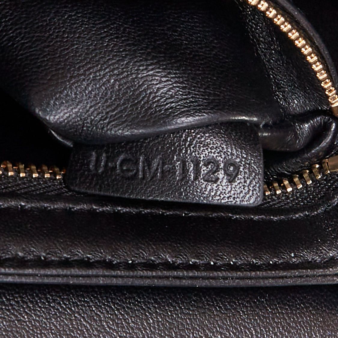 Celine CELINE Teen Triomphe black shiny calfskin gold anagram logo crossbody bag Size ONE SIZE - 11 Thumbnail